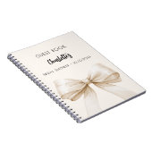 Gästebuch Brautparty Bogen beige Notizblock (Rechte Seite)