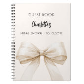 Gästebuch Brautparty Bogen beige Notizblock (Vorderseite)