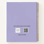 Gästebuch Brautparty lavender eucalyptus Notizblock (Rückseite)