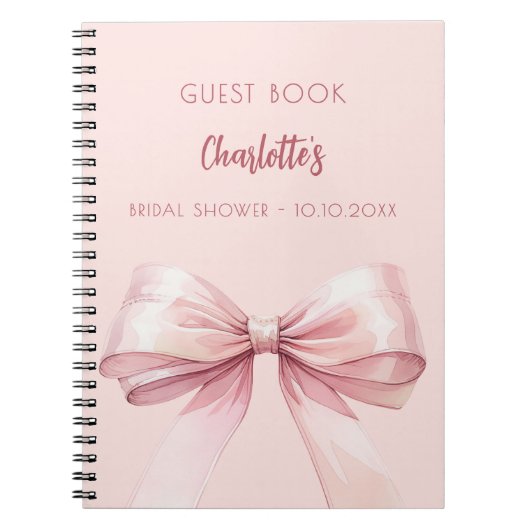 Gästebuch Brautparty Notizblock (Vorderseite)