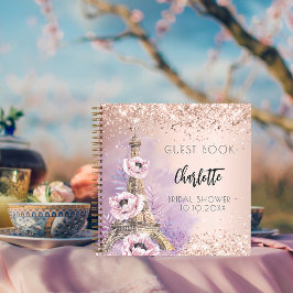 Gästebuch Brautparty Paris Eiffel Notizblock