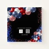 Gästebuch Brautparty patriotisch 4. Juli Notizblock (Rückseite)