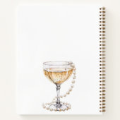 Gästebuch Brautparty perln secco Notizblock (Rückseite)