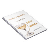 Gästebuch Brautparty perln secco Notizblock (Rechte Seite)