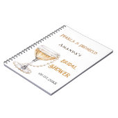 Gästebuch Brautparty perln secco Notizblock (Linke Seite)