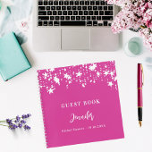 Gästebuch Brautparty Rosa Stars Notizblock