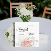 Gästebuch Brautparty Rose Notizblock