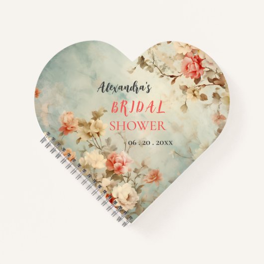 Gästebuch Brautparty Spiral Notebook Hochzeit Notizblock (Vorderseite)