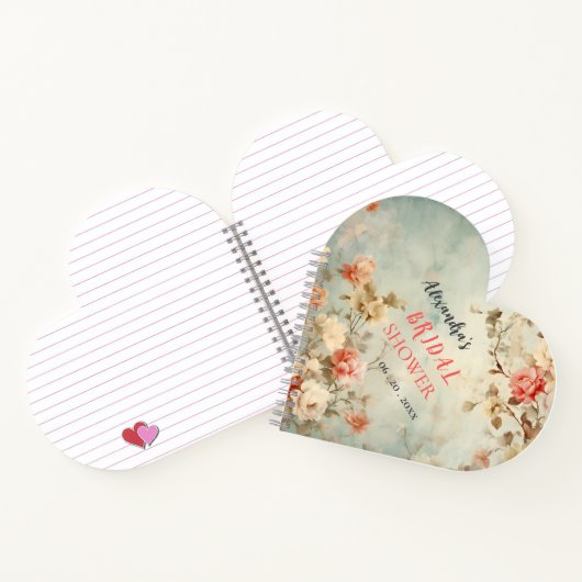 Gästebuch Brautparty Spiral Notebook Hochzeit Notizblock (Innenseite)