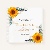 Gästebuch Brautparty sunbluts eucalyptus Notizblock (Vorderseite)