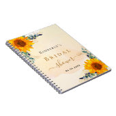 Gästebuch Brautparty sunbluts eucalyptus Notizblock (Rechte Seite)