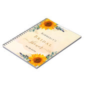 Gästebuch Brautparty sunbluts eucalyptus Notizblock (Linke Seite)