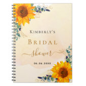 Gästebuch Brautparty sunbluts eucalyptus Notizblock (Vorderseite)