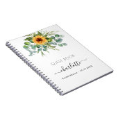 Gästebuch Brautparty sunbluts eucalyptus Notizblock (Rechte Seite)