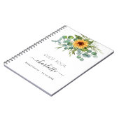 Gästebuch Brautparty sunbluts eucalyptus Notizblock (Linke Seite)