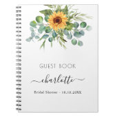 Gästebuch Brautparty sunbluts eucalyptus Notizblock (Vorderseite)