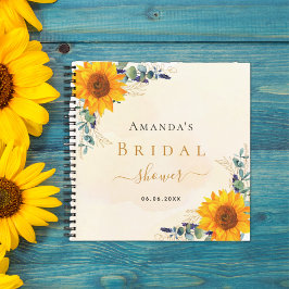 Gästebuch Brautparty sunbluts eucalyptus Notizblock