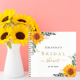 Gästebuch Brautparty sunbluts eucalyptus Notizblock