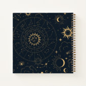 Gästebuch "Celestitic Mystical Elements Starsigns" Notizblock (Rückseite)