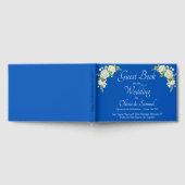 Gästebuch Cobalt Blue & White Roses (Voll)