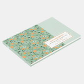Gästebuch Dandelion Orange Floral (Ecke)