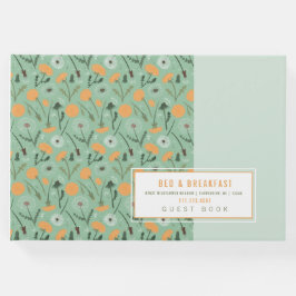 Gästebuch Dandelion Orange Floral