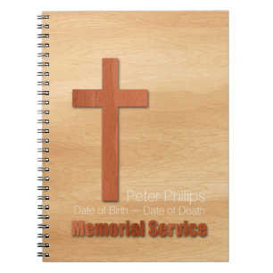Gästebuch des Christlichen Denkmals aus Holz Notizblock