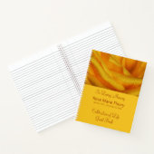 Gästebuch des Yellow Rose Memorial Service Notizblock (Innenseite)