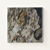 Gästebuch Driftwood Gran Foto Rustic Woodgrain Notizblock (Rückseite)