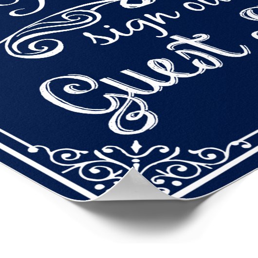 Gästebuch drucken (Ecke)