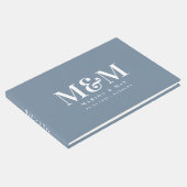 Gästebuch Dusty Blue 01 (Ecke)