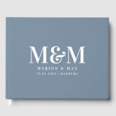 Gästebuch Dusty Blue 01 (Vorderseite)