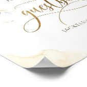 Gästebuch Elegante Landschaft und Aquarellzeichen (Ecke)