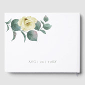 Gästebuch | Elegante Sonnige Gelbe Blumen (Rückseite)