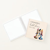Gästebuch Elegantes Dressing Girls Brautparty Notizblock (Innenseite)