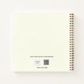 Gästebuch Elfenbein mr mrs Herz-Drehbuch Hochzeit Notizblock (Rückseite)