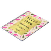 Gästebuch | Fabulous Modern Hot Pink Flamingos Notizblock (Linke Seite)