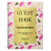 Gästebuch | Fabulous Modern Hot Pink Flamingos Notizblock (Vorderseite)