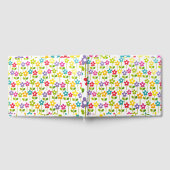 Gästebuch Farbiges Blume Design (Voll)