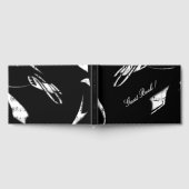 Gästebuch für abstrakte Schwarz-Weiß-Musik (Voll)
