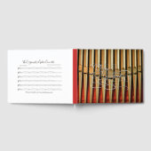 Gästebuch für die Besucher mit Gold und Rot (Voll)