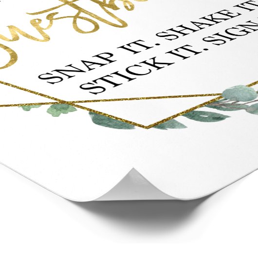 Gästebuch für Eukalyptus-Foto (Ecke)