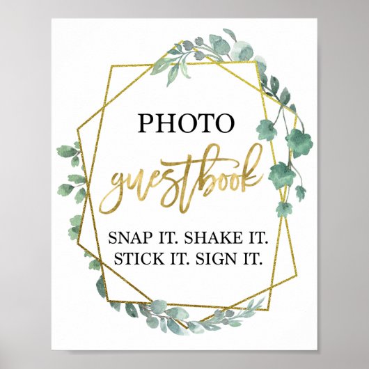 Gästebuch für Eukalyptus-Foto (Vorne)