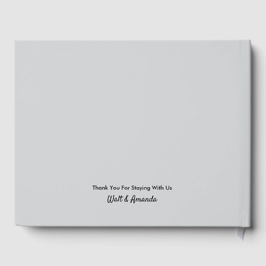 Gästebuch für Ferien - Anpassbar (Rückseite)