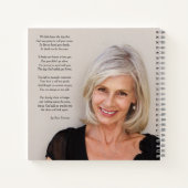 Gästebuch für Gedenkfeier oder Beerdigung des Foto Notizblock (Rückseite)