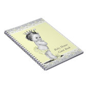 Gästebuch für Gelb und Grau Baby Notizblock (Rechte Seite)