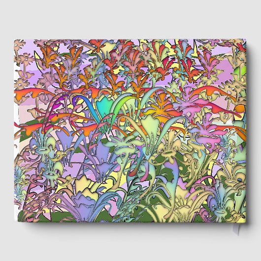 Gästebuch für gemischte Blume (Rückseite)