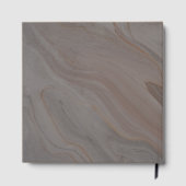 Gästebuch für Hochzeit Elegantes Schwarzes Thema (Rückseite)