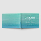 Gästebuch für Hochzeiten am Strand in grüner Meere (Voll)