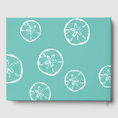 Gästebuch für Hochzeiten am Strand mit Sand-Dollar (Rückseite)